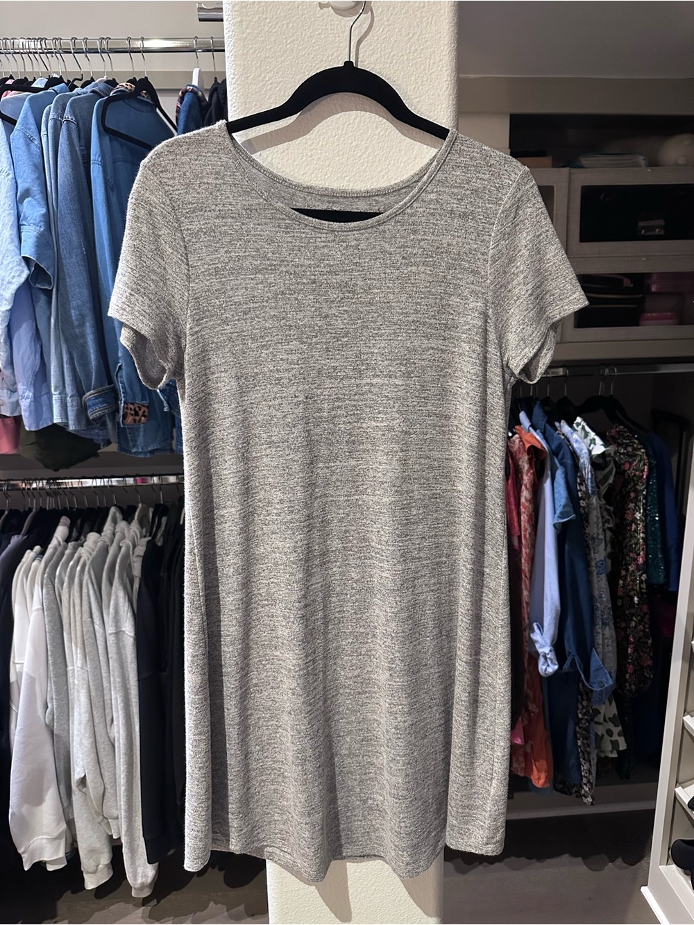 Heather Gray T-Shirt/Swing Dress